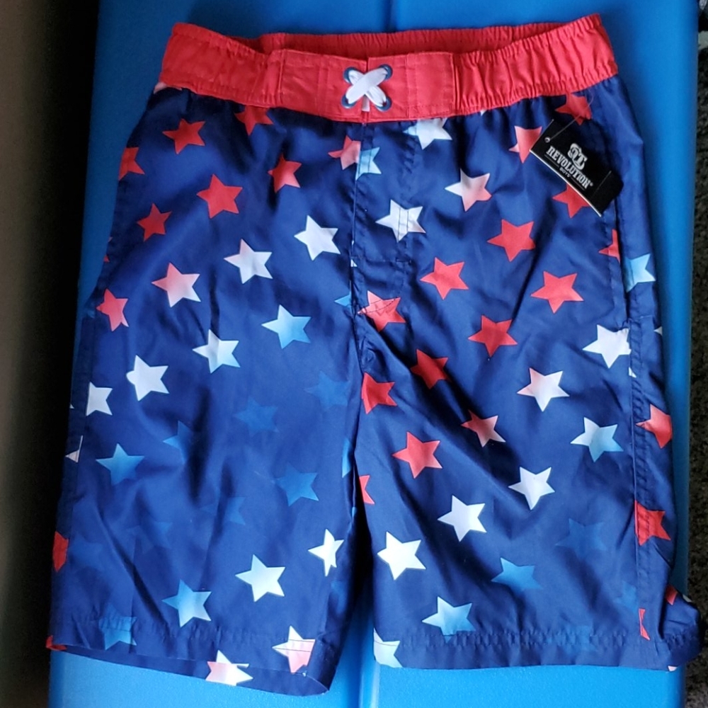 Revolution,  stars and stripes, bathing suit, size medium 8/10